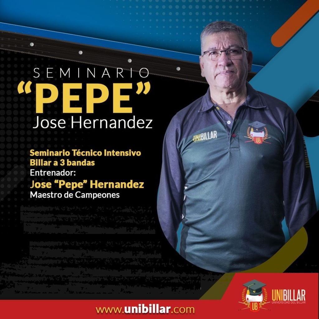 Seminario Técnico Intensivo Billar a 3 Bandas con José "Pepe" Hernández