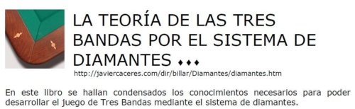 La Teoría del Billar 3 Bandas